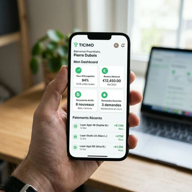 Aperçu de l’application mobile TICIMO